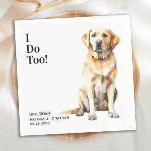 Serviette En Papier Mignonne Je fais Trop Jaune Mariage de chien du La