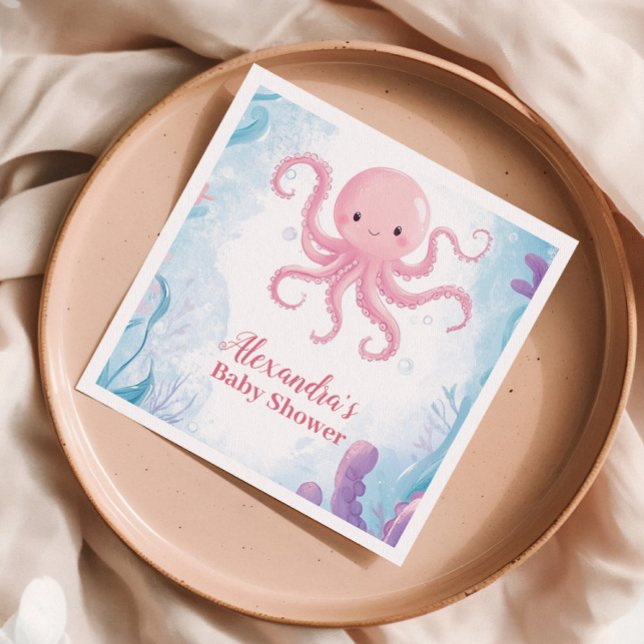 Serviette En Papier Mignonne sous la mer (Créateur téléchargé)