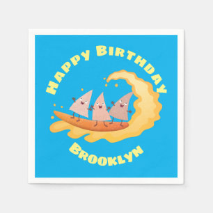 Serviette En Papier Mignons nachos chips de maïs surf