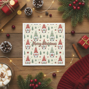 Serviette En Papier Mignons napkins en papier pour Noël au style scand
