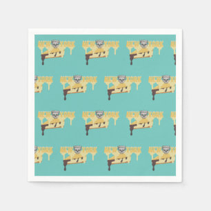 Serviette En Papier Mikitiez cheesecake blueberrycheese newyork