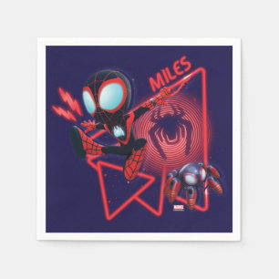 Serviette En Papier Miles et TWIST-E Glow Webs Glow