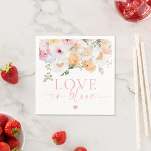 Serviette En Papier Millie Floral Aimer Dans La Fête des mariées Bloom