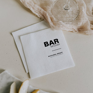 Serviette En Papier Mini Élégant Formal Bar Mitzvah serviettes
