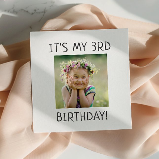 Serviette En Papier Mini-genre neutre C'est ma fête d'anniversaire (Créateur téléchargé)