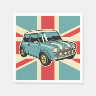 Serviette En Papier Minicar cool vintage