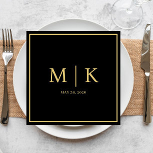 Serviette En Papier Minimal et chic   Napkins Mariage