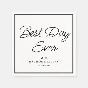 Serviette En Papier Minimal et chic   Napkins Mariage