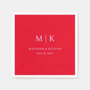 Serviette En Papier Minimal et chic Napkins Mariage