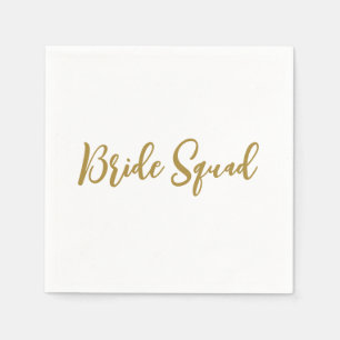 Serviette En Papier minimale add your name text bridesmaid gijd