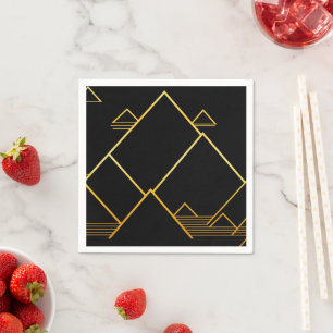 Serviette En Papier Minimalisme du sommet de montagne