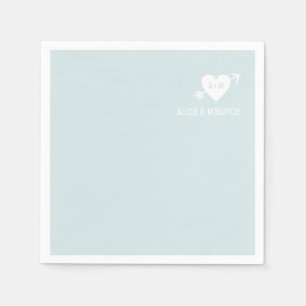 Serviette En Papier Minimaliste Moderne Simple Élégant Cocktail Bleu