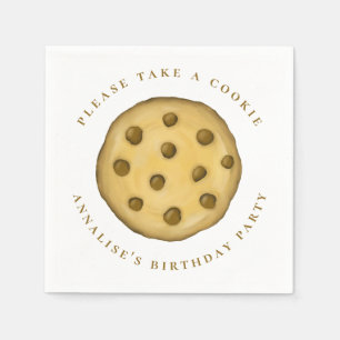 Serviette En Papier Minimaliste Personnalisé Anniversaire S'Il Vous Pl