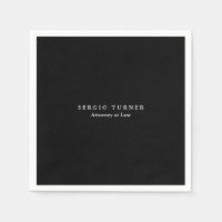 Minimaliste tendance Noir professionnel