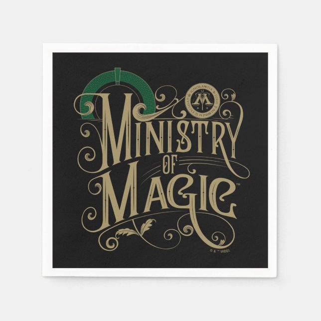 Serviette En Papier MINISTÈRE vintage DE MAGIC™ Graphic (Devant)