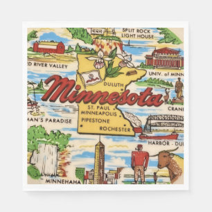 Serviette En Papier Minnesota Landmarks Party 
