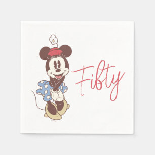 Serviette En Papier Minnie Mouse 50e anniversaire