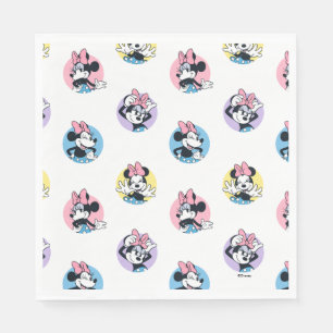 Serviette En Papier Minnie Mouse à pois motif joyeux