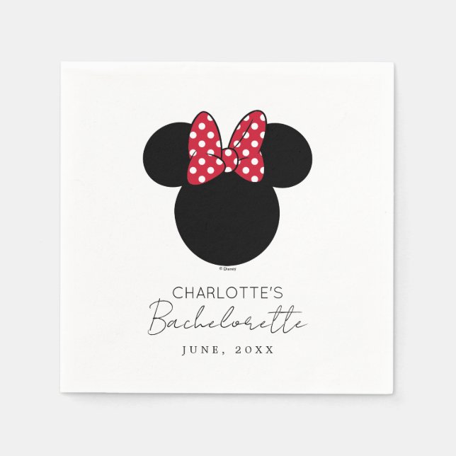 Serviette En Papier Minnie Mouse Bachelorette Party Week-end (Devant)