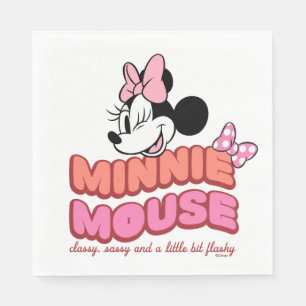Serviette En Papier Minnie Mouse Élégante, Chic et Flashy