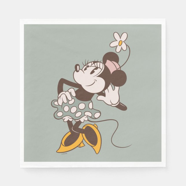 Serviette En Papier Minnie Mouse | Minnie frappe un poteau (Devant)