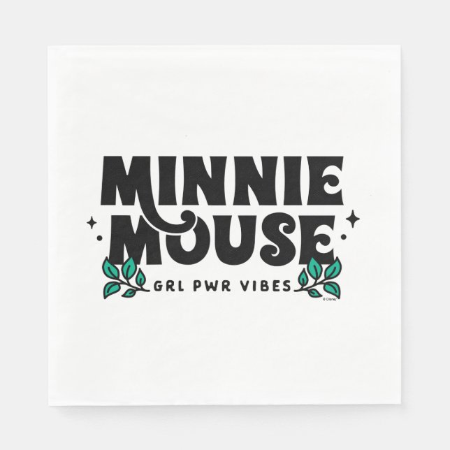Serviette En Papier Minnie Mouse | Vibes d'alimentation GRL (Devant)