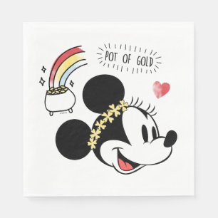 Serviette En Papier Minnie   St. Patrick's Day - Pot of Gold