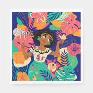 Serviette En Papier Mirabel d'Encanto Graphique floral