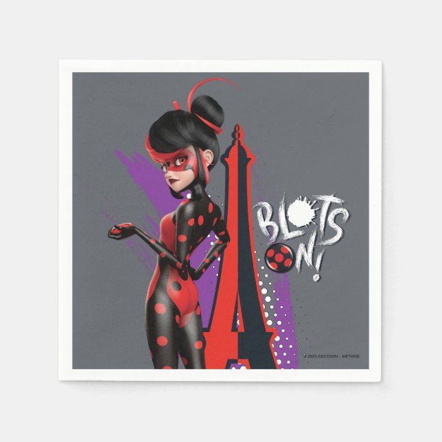 Serviette En Papier Miraculeux Shadybug Re-verse Blots On! (Devant)