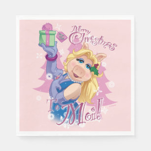Serviette En Papier Miss Piggy Joyeux Noël à Moi !