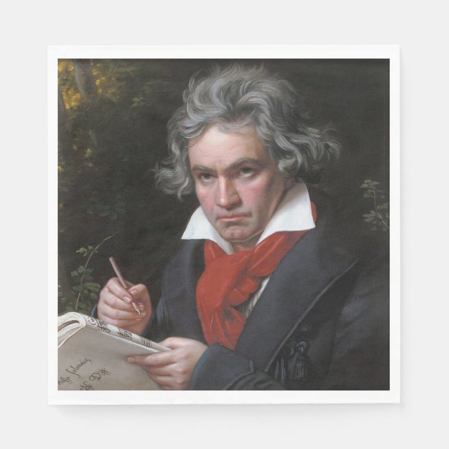 Serviette En Papier Missa Solemnis : Ludwig Beethoven Musique classiqu (Devant)