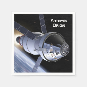 Serviette En Papier Mission Artemis Orion SLS Moon