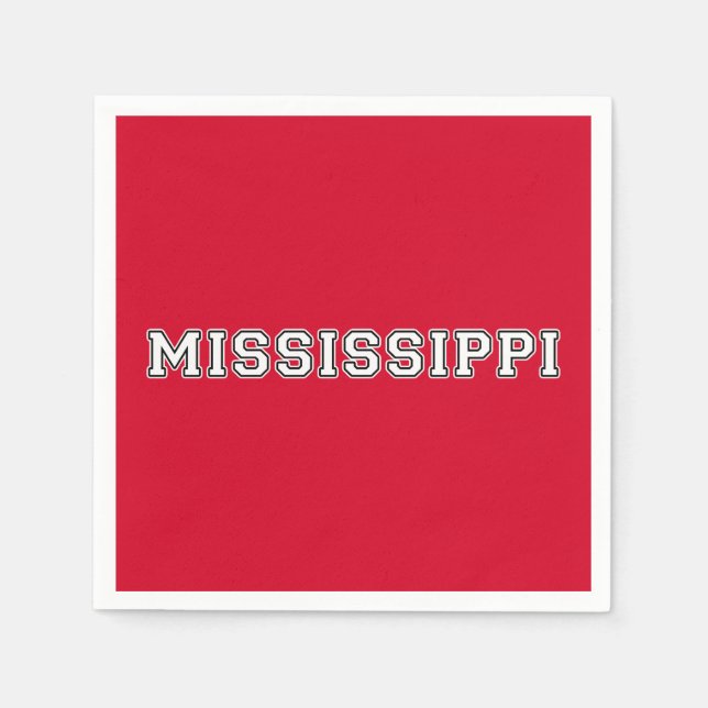 Serviette En Papier Mississippi (Devant)