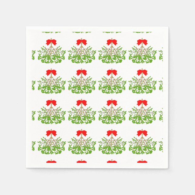 Serviette En Papier Mistletoe (Devant)