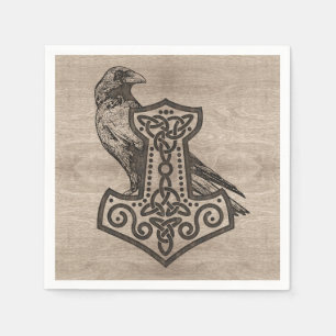 Serviette En Papier Mjolnir - le marteau du Thor