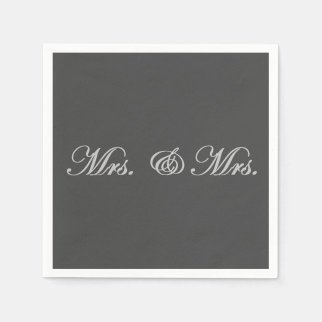 Serviette En Papier Mme & Mme (Devant)