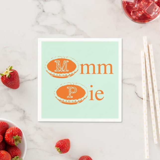 Serviette En Papier Mmmmm Pie (Thanksgiving) (En situation)