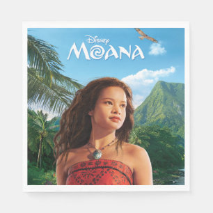 Serviette En Papier Moana Aventure Cinématique en Live Action Portrait