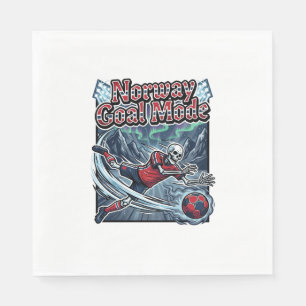 Serviette En Papier Mode de but de Norvège Skeleton Striker Nations St