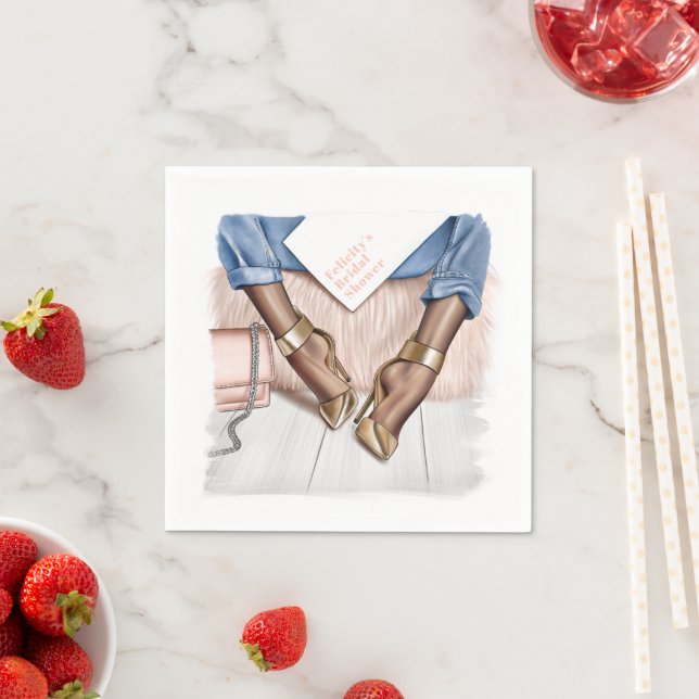 Serviette En Papier Mode Glam Chic (En situation)