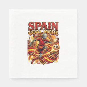 Serviette En Papier Mode Squelette Buteur Espagne Nations Streetwea