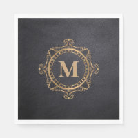 Modèle de mandala décoratif en monogramme noir