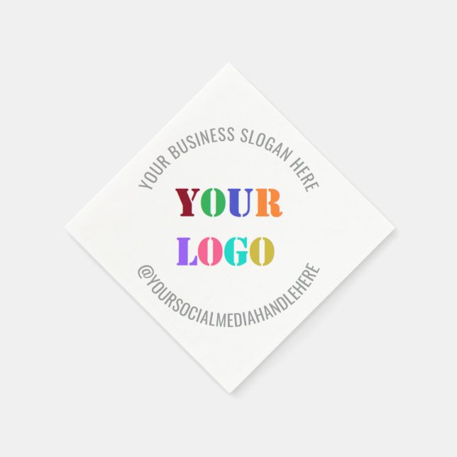 Serviette En Papier Modèle de serviettes promotionnelles du logo de l' (Coin)