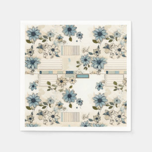 Serviette En Papier Modèle Floral vintage