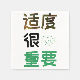 Serviette En Papier Modération importante SC