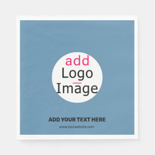 Serviette En Papier Moderne Ajouter Votre Logo Promo Personnalisable D