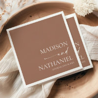 Moderne minimaliste élégant Mocha Mousse Mariage