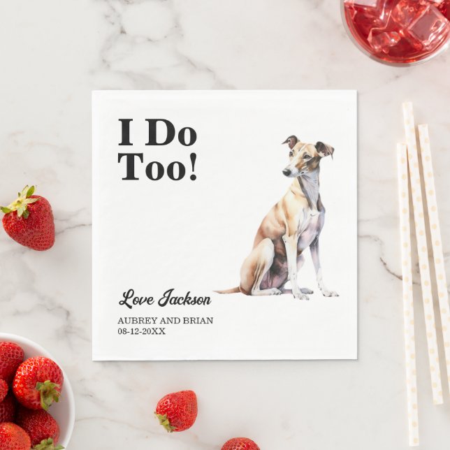 Serviette En Papier Moi Aussi ! Animal de compagnie Greyhound Dog (En situation)
