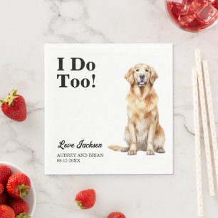 Serviette En Papier Moi aussi ! Chien de compagnie Golden Retriever