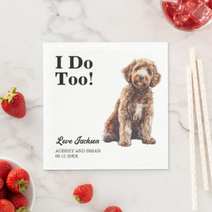 Serviette En Papier Moi Aussi ! Labradoodle chien animal